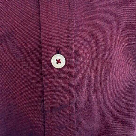U.S. Polo Assn. preppy burgundy button-down shirt - men's large L - Picture 4 of 8